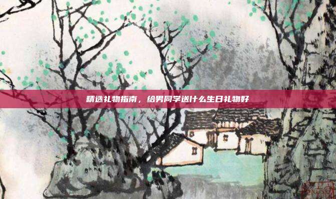 精选礼物指南，给男同学送什么生日礼物好