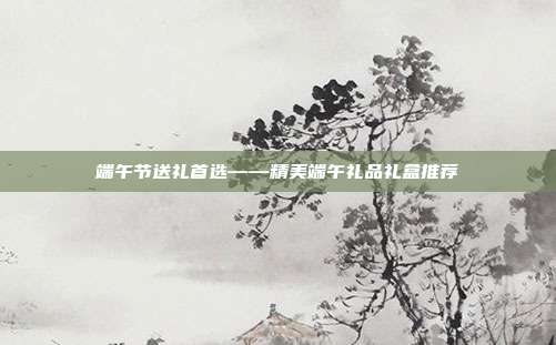 端午节送礼首选——精美端午礼品礼盒推荐