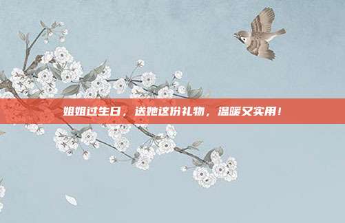 姐姐过生日，送她这份礼物，温暖又实用！