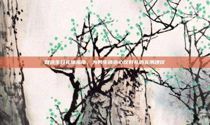 精选生日礼物指南，为男生挑选心仪好礼的实用建议