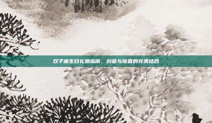 双子座生日礼物指南，创意与惊喜的完美结合