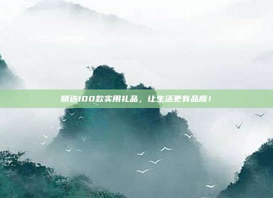 精选100款实用礼品，让生活更有品质！