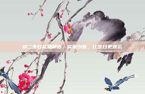 初二生日礼物精选，实用创意，让生日更难忘