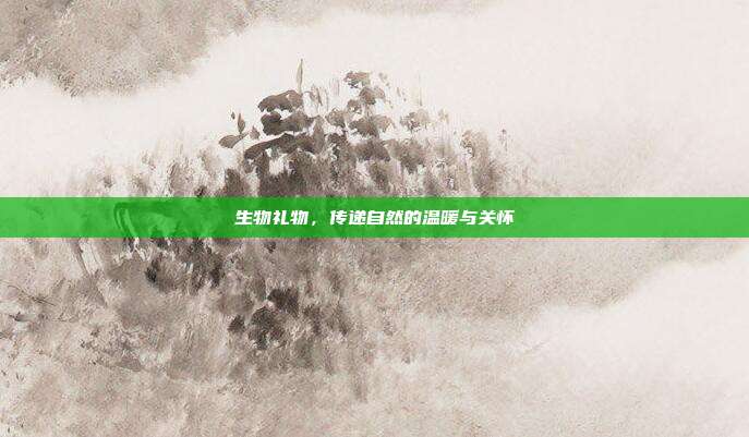 生物礼物，传递自然的温暖与关怀