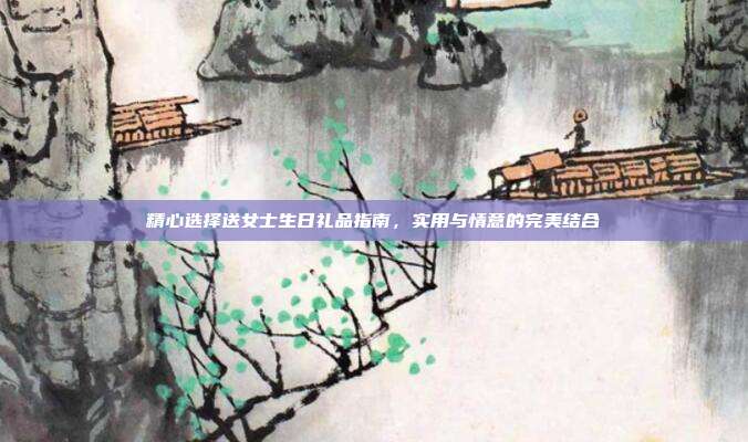 精心选择送女士生日礼品指南，实用与情意的完美结合