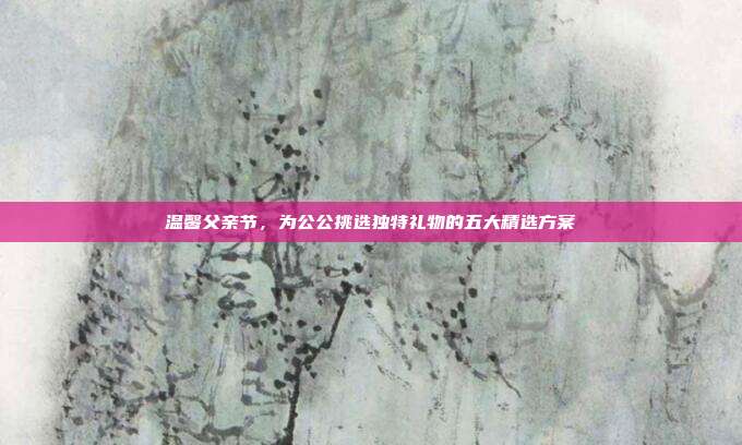 温馨父亲节，为公公挑选独特礼物的五大精选方案