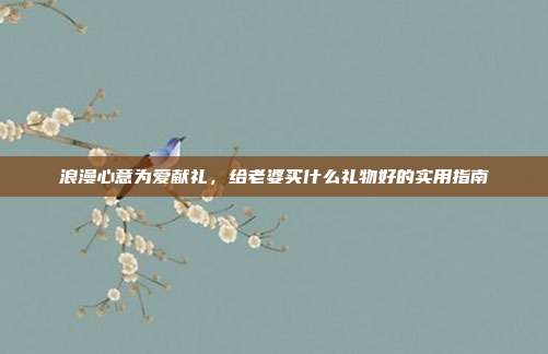 浪漫心意为爱献礼，给老婆买什么礼物好的实用指南
