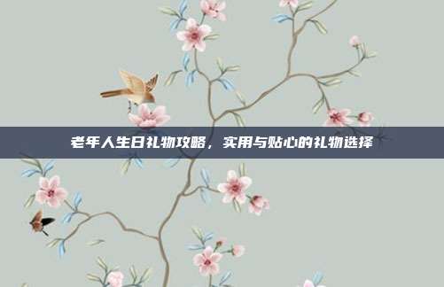 老年人生日礼物攻略，实用与贴心的礼物选择