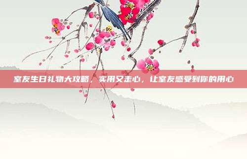室友生日礼物大攻略，实用又走心，让室友感受到你的用心