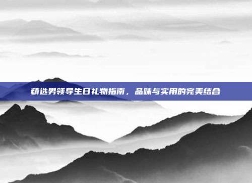 精选男领导生日礼物指南，品味与实用的完美结合