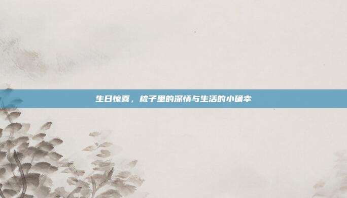 生日惊喜，梳子里的深情与生活的小确幸