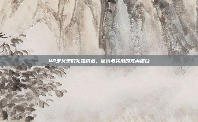 40岁父亲的礼物精选，温情与实用的完美结合