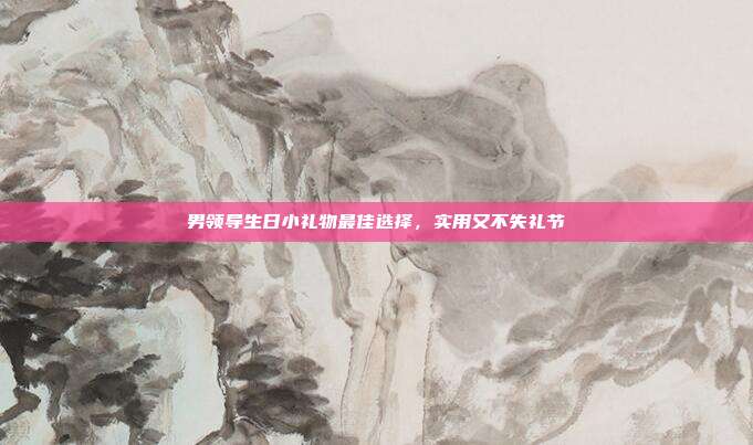 男领导生日小礼物最佳选择，实用又不失礼节