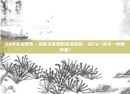 502礼物男生，创意与实用的完美结合，给Ta一份不一样的惊喜！