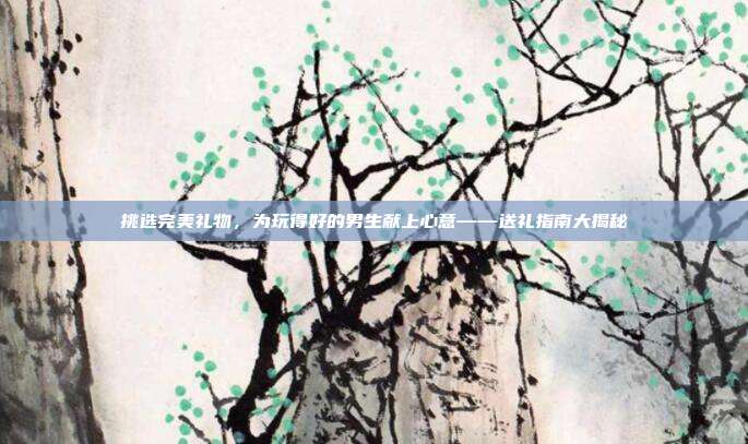 挑选完美礼物，为玩得好的男生献上心意——送礼指南大揭秘