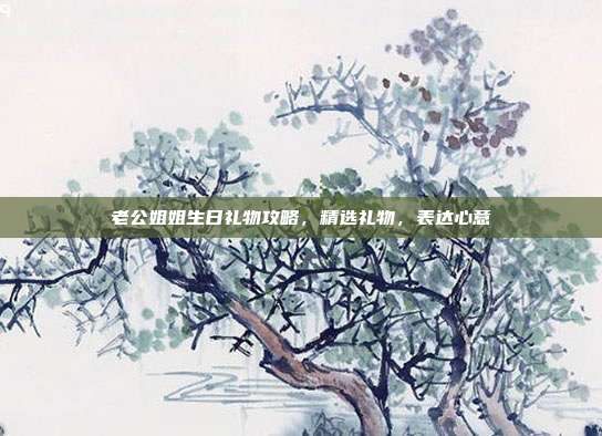 老公姐姐生日礼物攻略，精选礼物，表达心意
