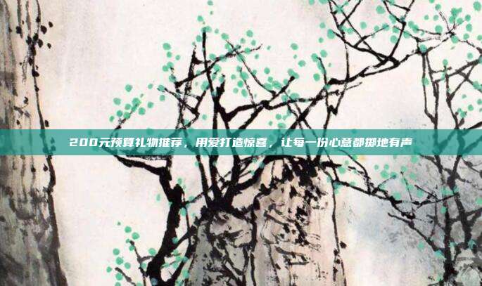 200元预算礼物推荐，用爱打造惊喜，让每一份心意都掷地有声