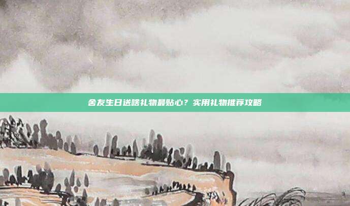 舍友生日送啥礼物最贴心？实用礼物推荐攻略
