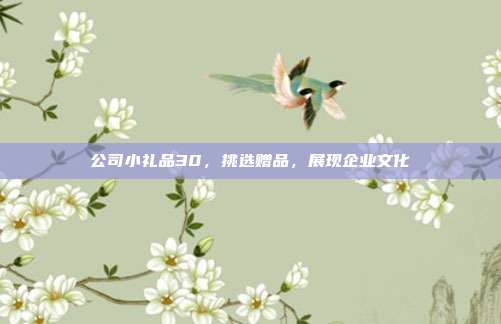 公司小礼品30，挑选赠品，展现企业文化