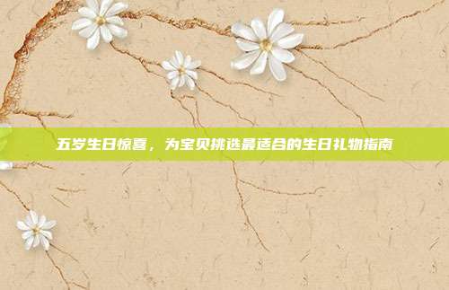 五岁生日惊喜，为宝贝挑选最适合的生日礼物指南