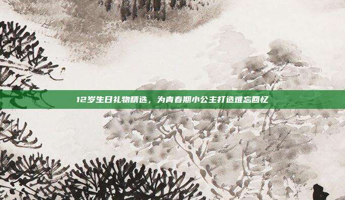 12岁生日礼物精选，为青春期小公主打造难忘回忆