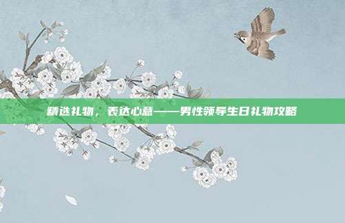 精选礼物，表达心意——男性领导生日礼物攻略