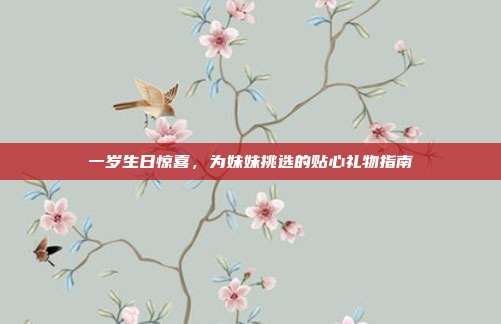 一岁生日惊喜，为妹妹挑选的贴心礼物指南