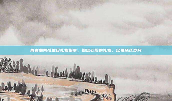 青春期男孩生日礼物指南，挑选心仪的礼物，记录成长岁月