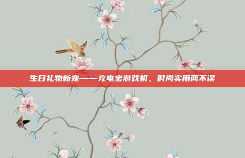 生日礼物新宠——充电宝游戏机，时尚实用两不误