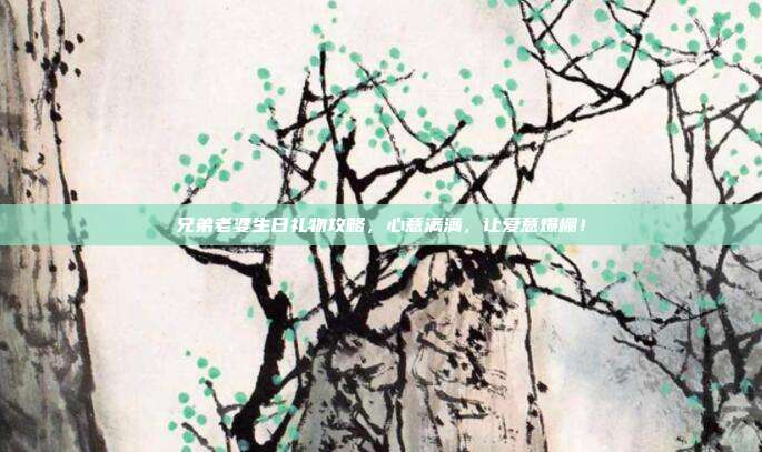 兄弟老婆生日礼物攻略，心意满满，让爱意爆棚！