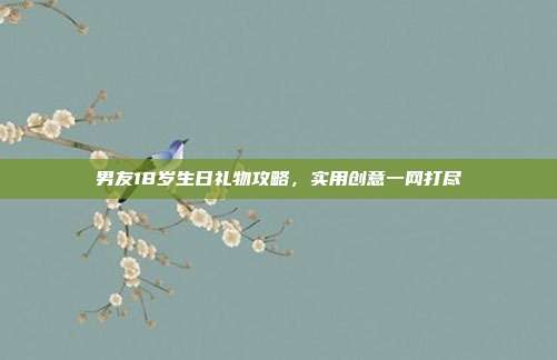 男友18岁生日礼物攻略，实用创意一网打尽