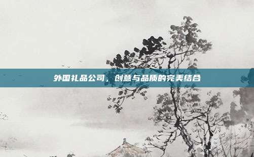 外国礼品公司，创意与品质的完美结合