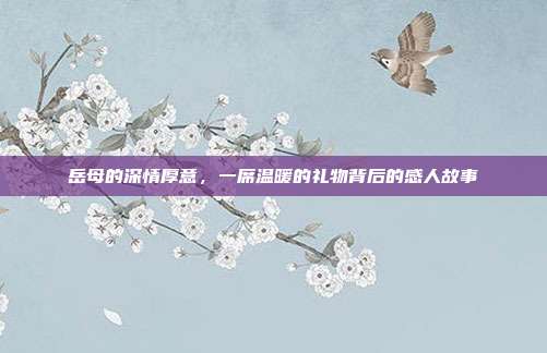 岳母的深情厚意，一席温暖的礼物背后的感人故事