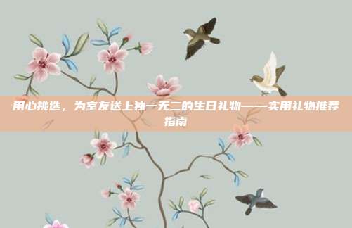 用心挑选，为室友送上独一无二的生日礼物——实用礼物推荐指南