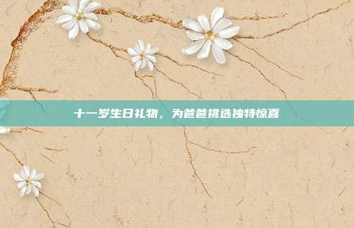 十一岁生日礼物，为爸爸挑选独特惊喜