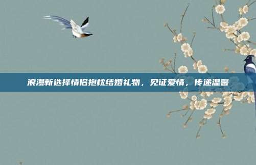 浪漫新选择情侣抱枕结婚礼物，见证爱情，传递温馨
