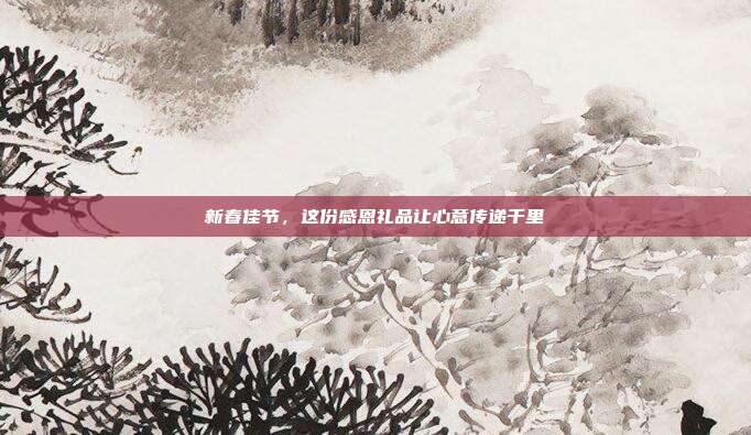 新春佳节，这份感恩礼品让心意传递千里