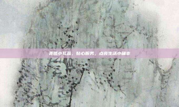 美团小礼品，贴心服务，点亮生活小确幸
