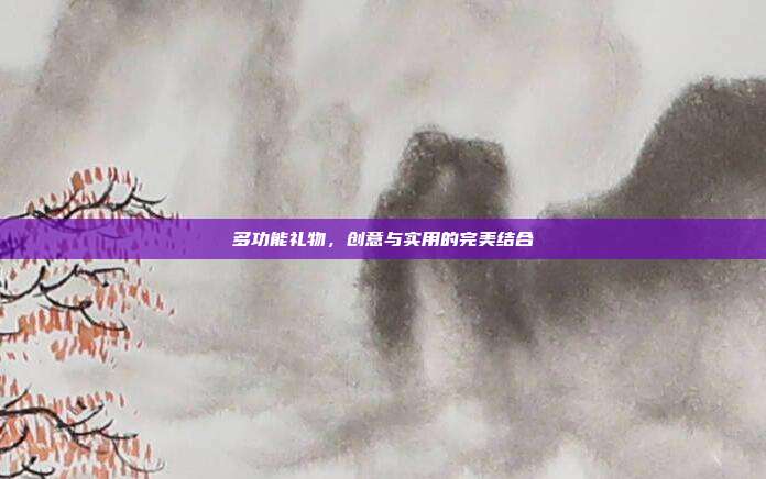 多功能礼物，创意与实用的完美结合
