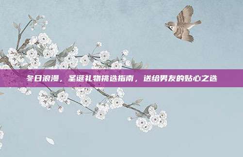 冬日浪漫，圣诞礼物挑选指南，送给男友的贴心之选