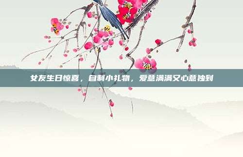 女友生日惊喜，自制小礼物，爱意满满又心意独到