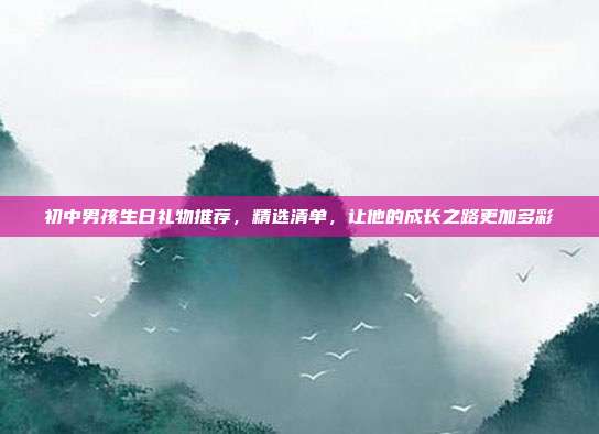 初中男孩生日礼物推荐，精选清单，让他的成长之路更加多彩