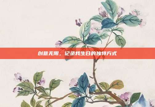 创意无限，记录我生日的独特方式