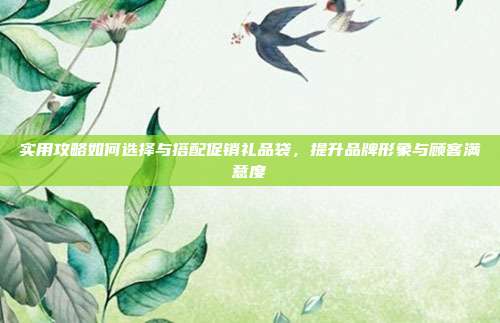 实用攻略如何选择与搭配促销礼品袋，提升品牌形象与顾客满意度