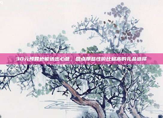 30元预算也能送出心意，盘点那些性价比超高的礼品选择
