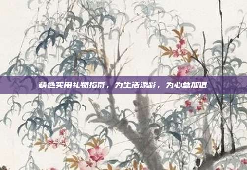 精选实用礼物指南，为生活添彩，为心意加值