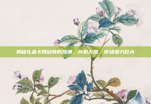 揭秘礼品卡网站收购热潮，商机无限，市场潜力巨大