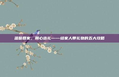 温馨回家，用心选礼——给家人带礼物的五大攻略