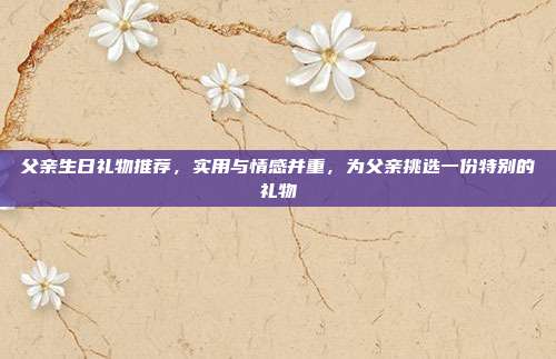 父亲生日礼物推荐，实用与情感并重，为父亲挑选一份特别的礼物
