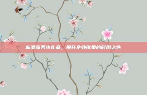 新潮商务小礼品，提升企业形象的时尚之选